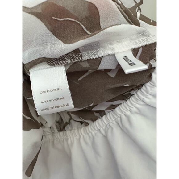 NWT Eva Mendes by New York and Company sheer puff sleeve wrap blouse size small - Picture 12 of 13